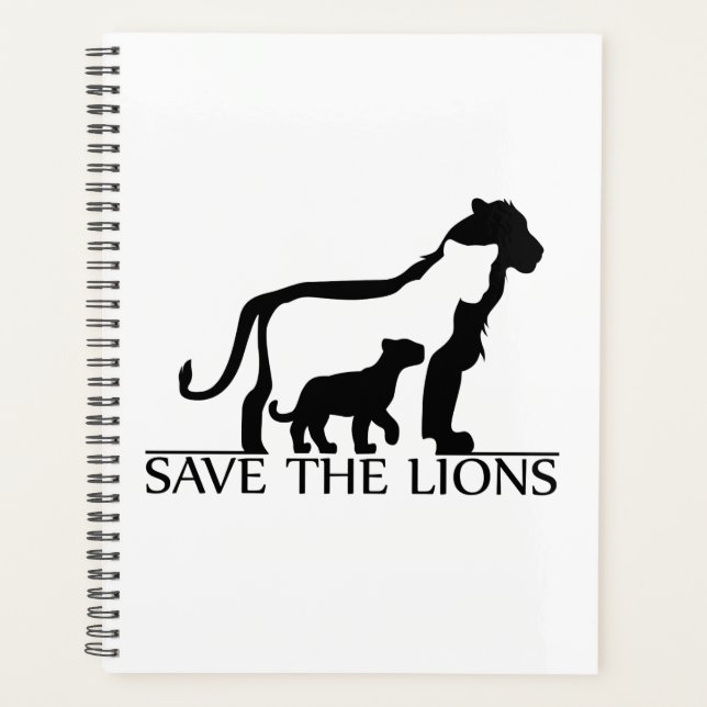 Save the Lions Planner (Front)