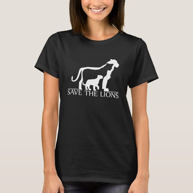 Save the Lions (White) T-Shirt (Front)
