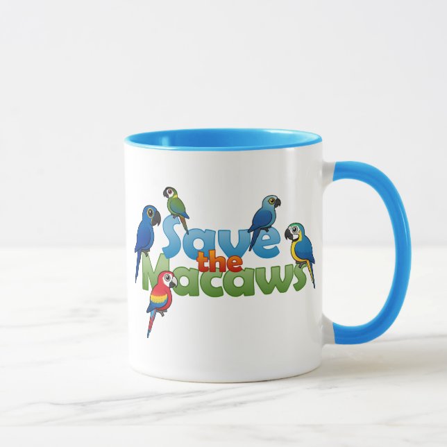Save the Macaws Mug (Right)