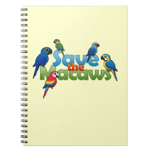 Save the Macaws Spiral Notebook