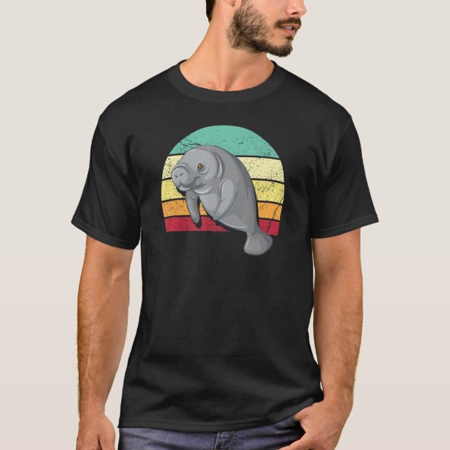 Save The Manatee  Endangered Species Gift T-Shirt (Front)