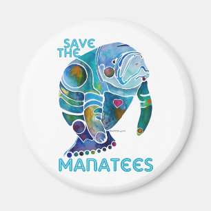 Save The Manatee Magnet