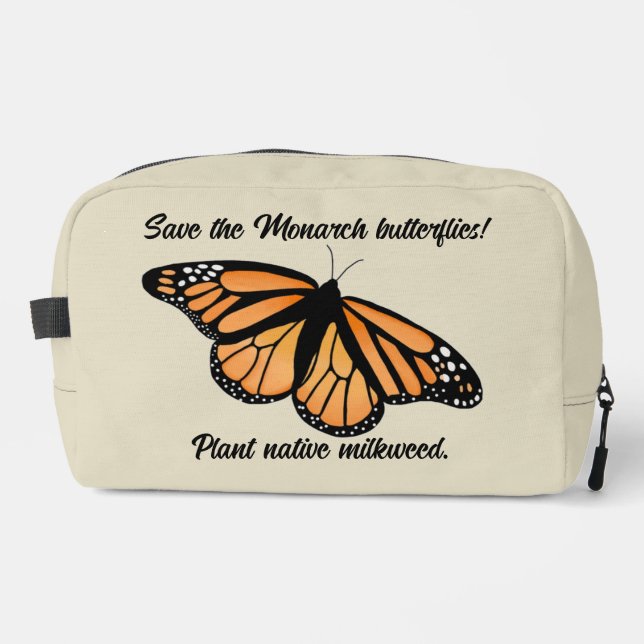 Save the Monarch butterflies Dopp Kit (Front)