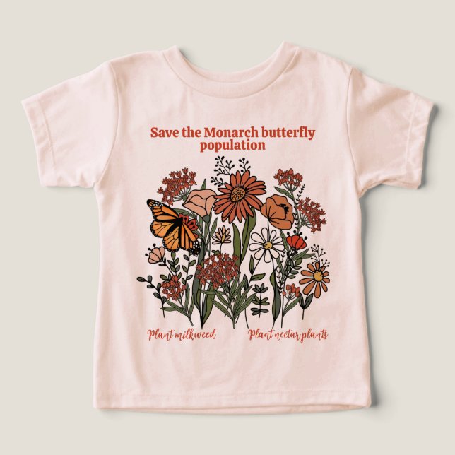 Save The Monarch Butterfly Population (Design Front)