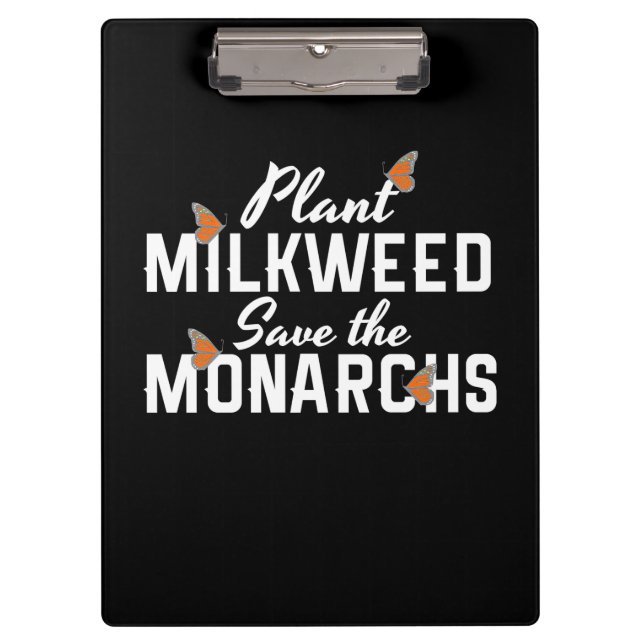 Save The Monarchs Butterfly Clipboard (Front)