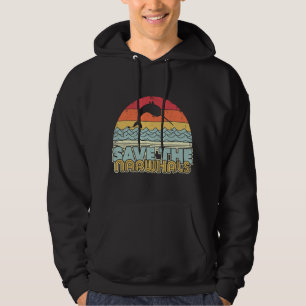Save The Narwhals . Retro Style Narwhal Hoodie