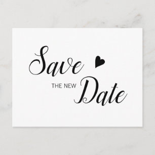Save the New Date Social Disancing Save the Date Announcement Postcard