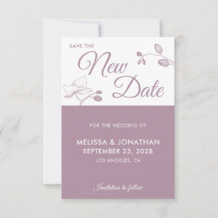 Save The New Date wedding postponement floral