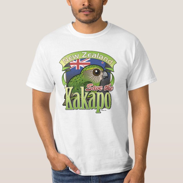 Save the New Zealand Kakapo T-Shirt (Front)