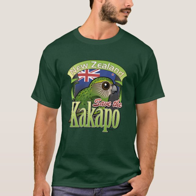 Save the New Zealand Kakapo T-Shirt (Front)