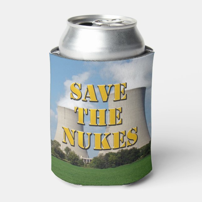 Save The Nukes Can Cooler (Can Front)
