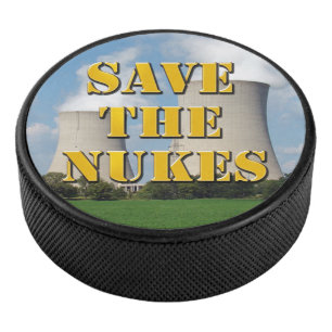 Save The Nukes Hockey Puck