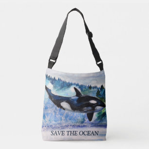 Save The Ocean Custom All-Over-Print  Bag