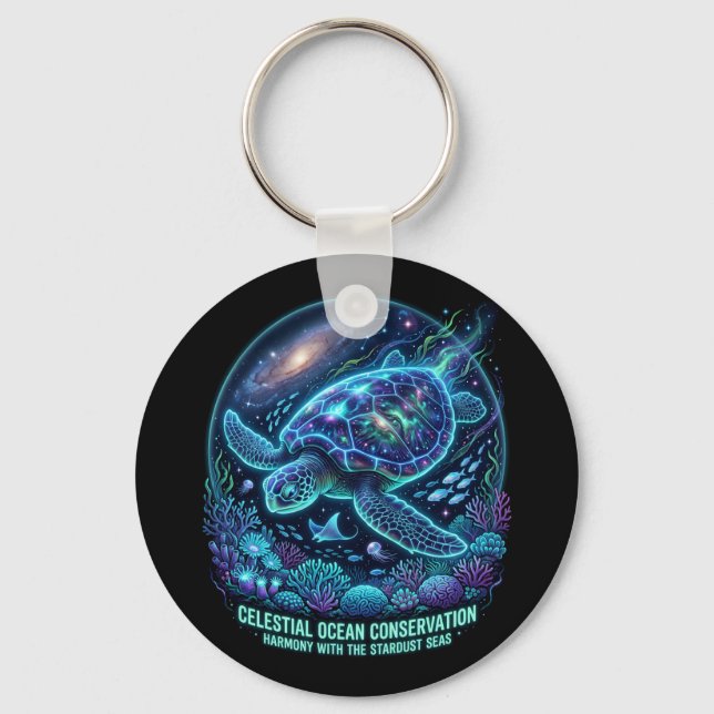 Save The Ocean Key Ring (Front)