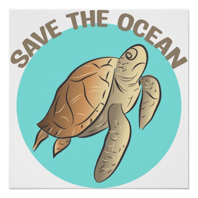 Save The Ocean Sign (Front)