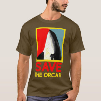 Save The Orcas Killer Whale Sea Panda 2 T-Shirt