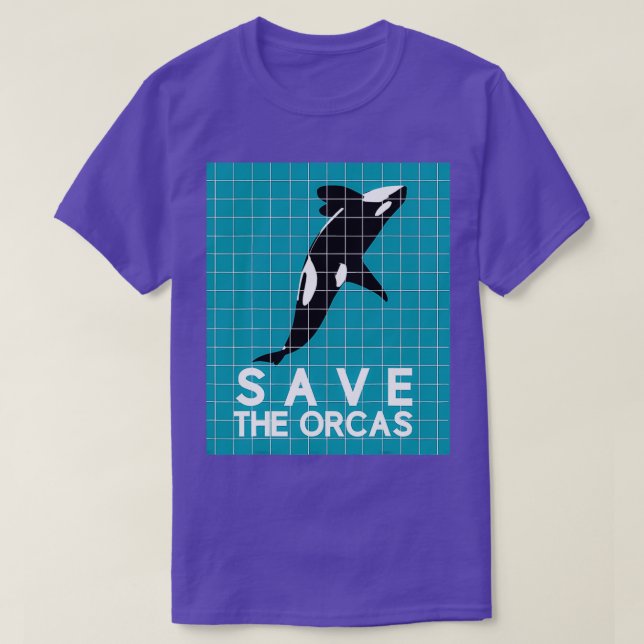 Save The Orcas Killer Whale Sea Panda 4 T-Shirt (Design Front)