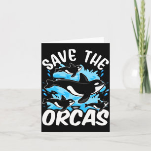 Save The Orcas Protect Orca Whale Sea Performance Card