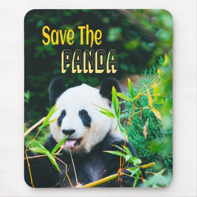 Save The Panda Mouse Pad (Front)