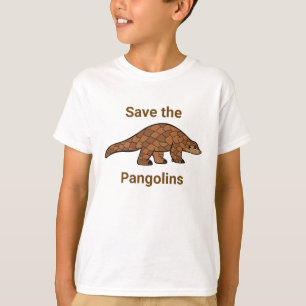 Save the Pangolin Endangered Species Boy's T-Shirt