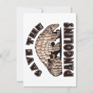 Save The Pangolins Card
