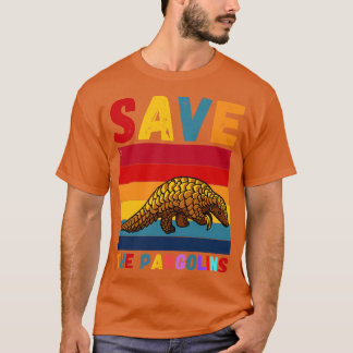 Save The Pangolins Cute retro pangolin 1 T-Shirt