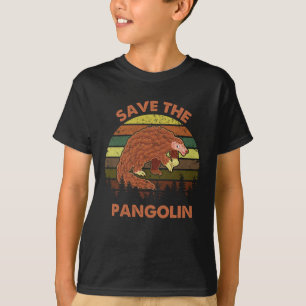 Save The Pangolins Funny Cute Animal Pangolin Gift T-Shirt