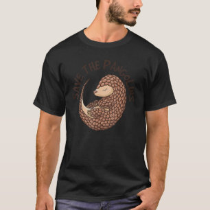Save The Pangolins Funny Cute Animal Pangolin T-Shirt