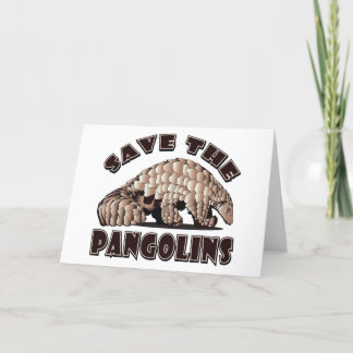 Save The Pangolins Thank You Card