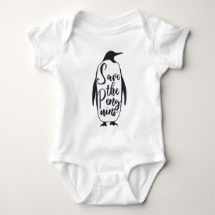 Save the Penguins Baby Bodysuit