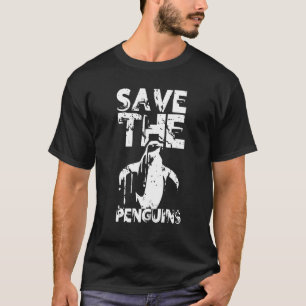 Save The Penguins Cute Penguin Animal T-Shirt