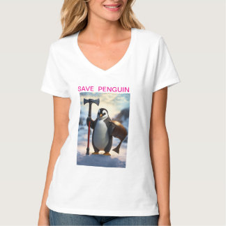 "Save the Penguins: Eco-Friendly T-Shirt" T-Shirt