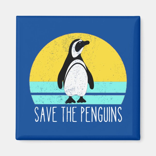 Save The Penguins Magnet (Front)