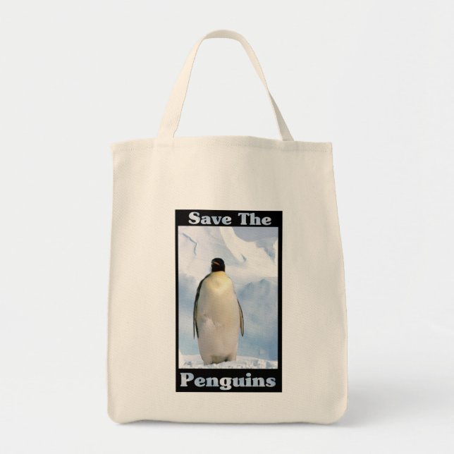 Save the Penguins Tote Bag (Front)
