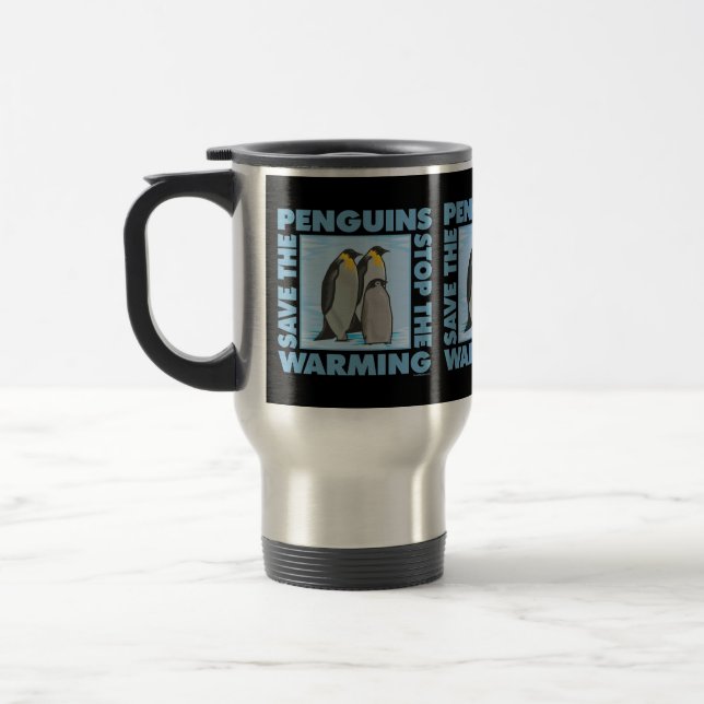 Save the Penguins Travel Mug (Left)