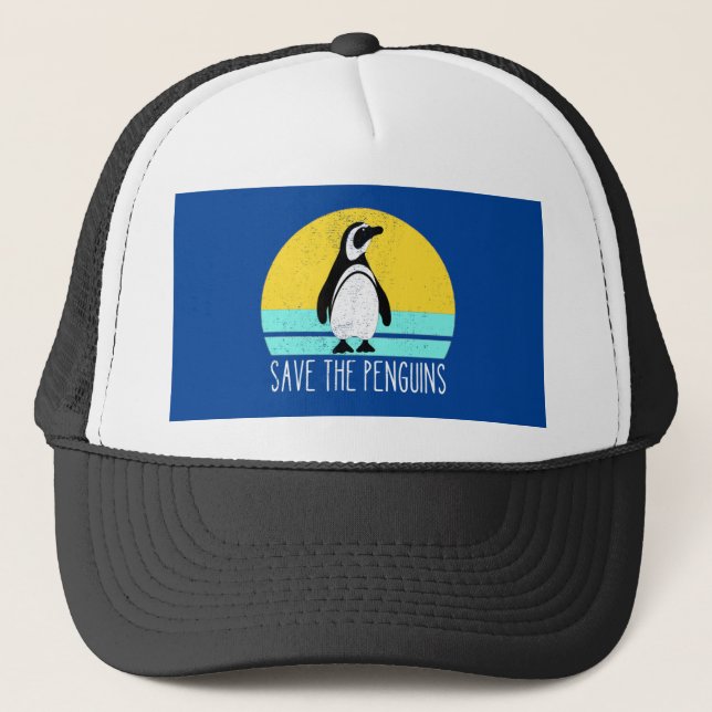 Save The Penguins Trucker Hat (Front)
