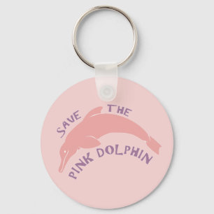 Save the Pink Dolphin Key Ring