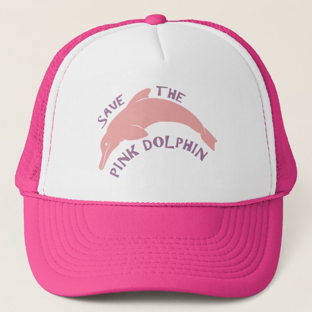 Save the Pink Dolphin Trucker Hat (Front)