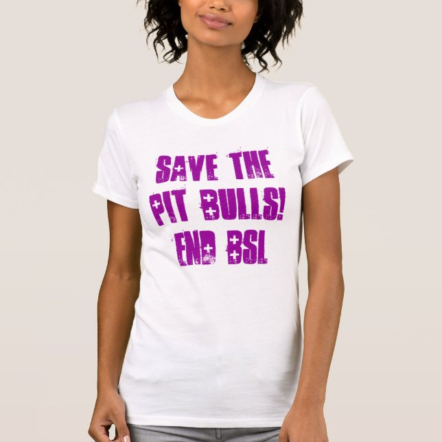 Save the PIT BULLS! End BSL tank (Front)