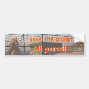 save the planet bumper sticker