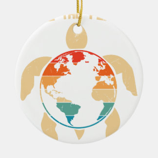save the planet ceramic tree decoration