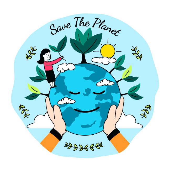 Save The Planet  Classic Round Sticker (Save The Planet Round Sticker!)
