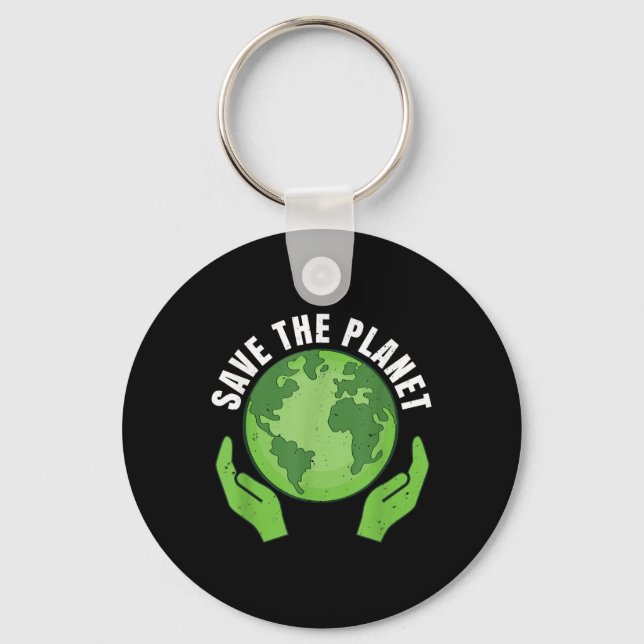 Save The Planet Climate Protection, Nature Protect Key Ring (Front)