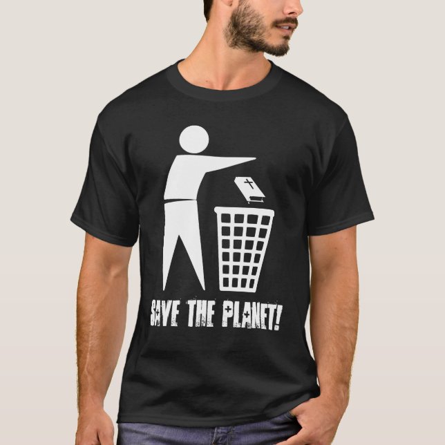 Save the Planet! (Dark) T-Shirt (Front)