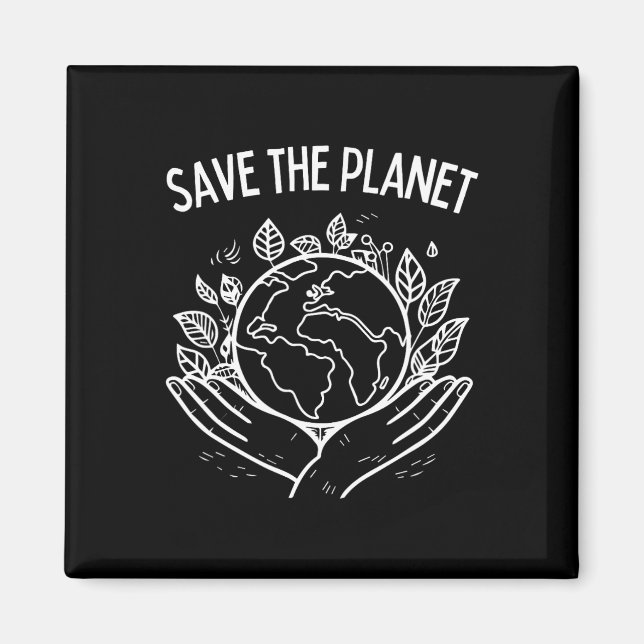 Save The Planet Earth Day 2025 Environment Arbor D Magnet (Front)