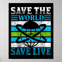 Save The Planet Earth Globe Environmental Protecti