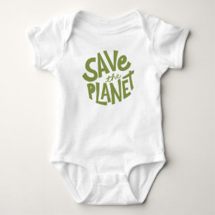 Save the Planet Eco Design Baby Bodysuit