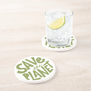 Save the Planet Eco Design Coaster