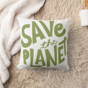 Save the Planet Eco Design Cushion