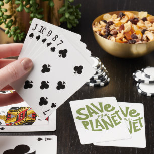 Save the Planet Eco Design Playing Cards